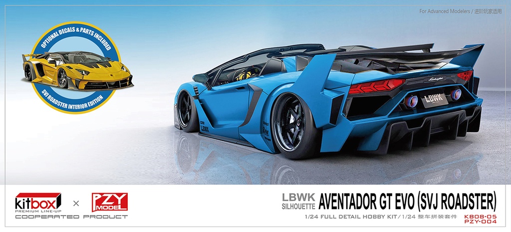 KITBOX-PZY - 1/24 LBWK LAMBORGHINI AVENTADOR GT EVO ROADSTER | Sedney's ...